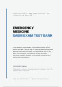 SAEM Emergency Medicine Test Bank 2026&sol;2027 &vert; Verified Q&A &vert; Pass Guaranteed &ndash; A&plus; Graded&NewLine;&NewLine;