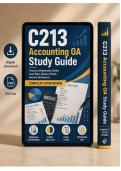 WGU C213 Exam Accounting QA Study Guide Review &ndash; Actual Questions & Answers &lpar;Latest PDF&rpar;