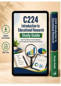 C224 Exam WGU Educational Research Study Guide &ndash; &lpar;Latest PDF&rpar;
