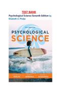 Test Bank for Psychological Science&comma; 7th Edition by Phelps&comma; Berkman & Gazzaniga &vert; Chapters 1&ndash;15