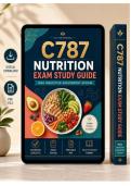 WGU C787 Exam Study Guide Nutrition NS &ndash;  &lpar;Latest PDF&rpar;
