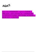 AQA AS Chemistry 7402&sol;2 Paper 2 2023 &vert; Organic & Physical Chemistry &vert; Question Paper & Mark Scheme