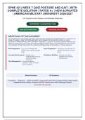 SPHE 421&vert; WeeK 1-7  BUNDLE &vert; With complete solution&vert; Rated A&plus; &vert; NEW &vert; 2026 &vert; Updated &vert; American Military University