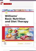 Nutrition & Diet Therapy Test Bank &lpar;PDF&rpar; &vert; Williams 16th Ed&period; Verified Q&A