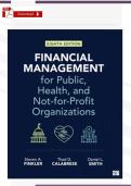 Public Health & Nonprofit Finance Solutions &lpar;PDF&rpar; &vert; Finkler 7th Ed&period; Verified
