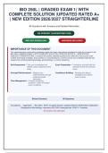 BIO 250L Graded Exam 1 &vert;  Microbiology Questions with Answers & Detailed Rationales &vert; StraighterLine 2026&NewLine;