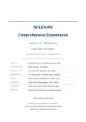 NCLEX RN VERSIONS 1-12 ACTUAL EXAM 2026&sol;2027 &vert; 600 Questions & Answers &vert; Latest Versions Bundle &vert; Pass Guaranteed - A&plus; Graded&NewLine;&NewLine;