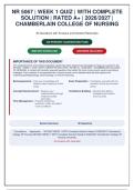 NR 5067 Week 1 Quiz &vert;  Advanced Pharmacology Questions with Answers & Detailed Rationales &vert; Chamberlain 2026 &lpar; CHALLENGER&rpar;&NewLine;