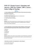 NUR 257 Chronic Exam 4 &vert; Questions and Answers &vert; 2026 New Update &vert; 100&percnt; Correct - Galen College of Nursing