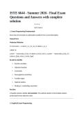 ISYE 6644 - Summer 2026 - Final Exam Questions and Answers with complete solution