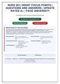 NURS 681 HEENT Focus Points &vert; Practice Questions with Correct Answers & Detailed Rationales &vert; Pace University 2026&sol;27 &lpar;CHALLENGER&rpar;&NewLine;