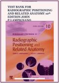 Test Bank&colon; Bontrager 's Textbook of Radiographic Positioning and Related Anatomy &lpar;10th Edition&rpar;