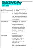 MYERS' Psychology for AP 3rd Edition Unit 10 Modules 55-59 Exam Questions Complete A&plus; Graded Answers Personality Freud Traits Humanistic Updated 2026 Instant Download&NewLine;