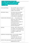 MYERS' Psychology for AP 3rd Edition Unit 12 Modules 65-69 Exam Questions Complete A&plus; Graded Answers Psychological Disorders DSM-5 Anxiety Depression Schizophrenia Updated 2026 Instant Download&NewLine;