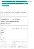 Physical Examination Exam Questions Complete A&plus; Graded Answers &vert; Urinalysis&comma; Urine Color&comma; Specific Gravity&comma; Refractometer&comma; HOD &vert; Updated 2026 &vert; Instant Download&NewLine;