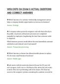 WGU D075 OA EXAM 5 ACTUAL QUESTIONS&NewLine;AND CORRECT ANSWERS&NewLine;
