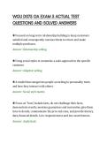 WGU D075 OA EXAM 5 ACTUAL TEST&NewLine;QUESTIONS AND SOLVED ANSWERS