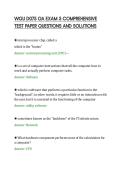 WGU D075 OA EXAM 5 COMPREHENSIVE&NewLine;TEST PAPER QUESTIONS AND SOLUTIONS&NewLine;
