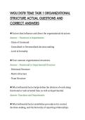 WGU D078 TEM2 TASK 1 ORGANIZATIONAL&NewLine;STRUCTURE ACTUAL TASK QUESTIONS AND&NewLine;SOLVED ANSWERS