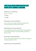 WGU D080 EXAM PREPARATION TEST&NewLine;BANK WITH CORRECT ANSWERS