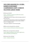 WGU D080 MANAGING IN A GLOBAL&NewLine;BUSINESS ENVIRONMENT&NewLine;COMPREHENSIVE SCRIPT COMPLETE&NewLine;SOLUTIONS ALREADY PASSED