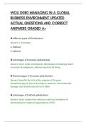 WGU D080 MANAGING IN A GLOBAL&NewLine;BUSINESS ENVIRONMENT UPDATED&NewLine;ACTUAL QUESTIONS AND CORRECT&NewLine;ANSWERS GRADED A&plus;