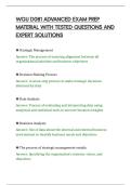 WGU D081 ADVANCED EXAM PREP&NewLine;MATERIAL WITH TESTED QUESTIONS AND&NewLine;EXPERT SOLUTIONS