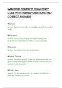 WGU D081 COMPLETE EXAM STUDY&NewLine;GUIDE WITH VERIFIED QUESTIONS AND&NewLine;CORRECT ANSWERS&NewLine;