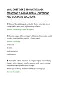 WGU D081 TASK 2 INNOVATIVE AND&NewLine;STRATEGIC THINKING ACTUAL QUESTIONS&NewLine;AND COMPLETE SOLUTIONS&NewLine;