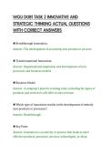 WGU D081 TASK 2 INNOVATIVE AND&NewLine;STRATEGIC THINKING ACTUAL QUESTIONS&NewLine;WITH CORRECT ANSWERS&NewLine;