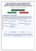 Liberty University COUC 667 Module 3 Quiz&colon; Diagnosis with Complete Solutions&comma; Detailed Rationales & References  2026&sol;27 &lpar;CHALLENGER&rpar;&NewLine;&NewLine;