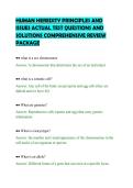 HUMAN HEREDITY PRINCIPLES AND&NewLine;ISSUES ACTUAL TEST QUESTIONS AND&NewLine;SOLUTIONS COMPREHENSIVE REVIEW&NewLine;PACKAGE&NewLine;