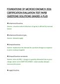 FOUNDATIONS OF MICROECONOMICS 2026&NewLine;CERTIFICATION EVALUATION TEST PAPER&NewLine;QUESTIONS SOLUTIONS GRADED A PLUS