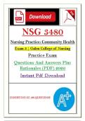 NSG 3480 Community Health Exams 1-4 &lpar;PDF&rpar; &vert; 2026 GCN Exam Prep Bundle &vert; Q&A
