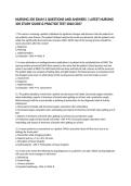 NURSING 305 EXAM 2 QUESTIONS AND ANSWERS &vert; LATEST NURSING 305 STUDY GUIDE & PRACTICE TEST 2026&sol;2027
