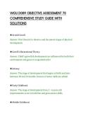 WGU D089 OBJECTIVE ASSESSMENT 70&NewLine;COMPREHENSIVE STUDY GUIDE WITH&NewLine;SOLUTIONS