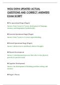WGU D094 UPDATED ACTUAL&NewLine;QUESTIONS AND CORRECT ANSWERS&NewLine;EXAM SCRIPT