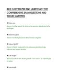 IBEC ELECTROLYSIS AND LASER STATE TEST&NewLine;COMPREHENSIVE EXAM QUESTIONS AND&NewLine;SOLVED ANSWERS&NewLine;