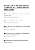 IBEC ELECTROLYSIS AND LASER STATE TEST&NewLine;EXAMINATION TEST COMPLETE QUESTIONS&NewLine;AND SOLUTIONS
