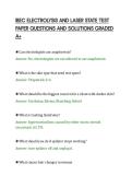 IBEC ELECTROLYSIS AND LASER STATE TEST&NewLine;PAPER QUESTIONS AND SOLUTIONS GRADED&NewLine;A&plus;