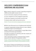 WGU D099 COMPREHENSIVE EXAM&NewLine;QUESTIONS AND SOLUTIONS