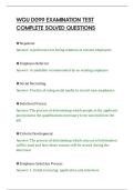 WGU D099 EXAMINATION TEST&NewLine;COMPLETE SOLVED QUESTIONS