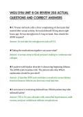 WGU D116 UNIT 8 OA REVIEW 205 ACTUAL&NewLine;QUESTIONS AND CORRECT ANSWERS