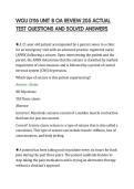 WGU D116 UNIT 8 OA REVIEW 205 ACTUAL&NewLine;TEST QUESTIONS AND SOLVED ANSWERS