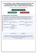CHHI 300&vert; Week 1&comma;2&comma;3&comma;4&comma;5&comma;6&comma;7 & 8 - Quiz - Package Deal&vert; NEW &vert; Liberty University &lpar;Everything you need to pass&excl;&excl;&rpar;