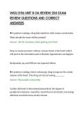 WGU D116 UNIT 8 OA REVIEW 205 EXAM&NewLine;REVIEW QUESTIONS AND CORRECT&NewLine;ANSWERS