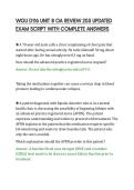 WGU D116 UNIT 8 OA REVIEW 205 UPDATED&NewLine;EXAM SCRIPT WITH COMPLETE ANSWERS