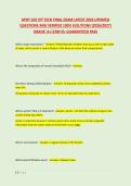 APHY 102 IVY TECH FINAL EXAM LATEST 2026 UPDATED &NewLine;QUESTIONS AND VERIFIED 100&percnt; SOLUTIONS &lpar;2026&sol;2027&rpar; &NewLine;GRADE&colon; A&plus;&vert;STATUS&colon; GUARANTEED PASS