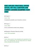 IICRC APPLIED STRUCTURAL DRYING&NewLine;ACTUAL TEST FULL QUESTIONS AND&NewLine;CORRECT ANSWERS EXAMPREP STUDY&NewLine;SHEET&NewLine;