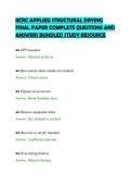 IICRC APPLIED STRUCTURAL DRYING&NewLine;FINAL PAPER COMPLETE QUESTIONS AND&NewLine;ANSWERS BUNDLED STUDY RESOURCE